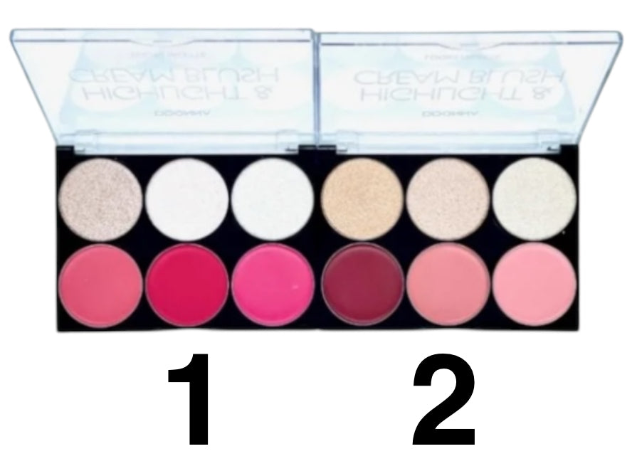 PALETTE TEINT HIGHLIGHT ET BLUSH CREME