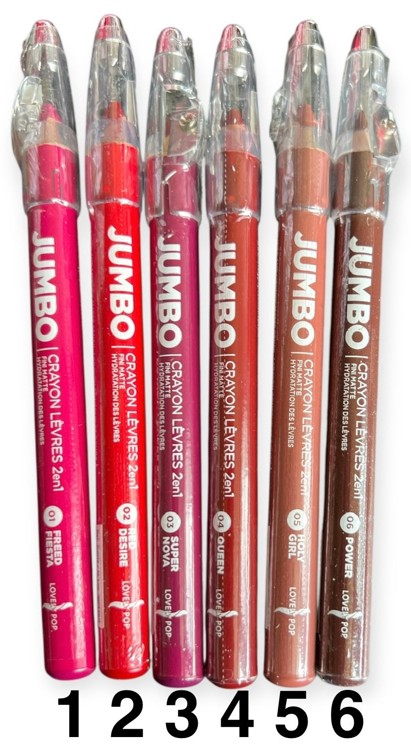 CRAYON A LÈVRES 2 EN 1 FINI MATTE HYDRATATION DES LÈVRES COULEURS INTENSE