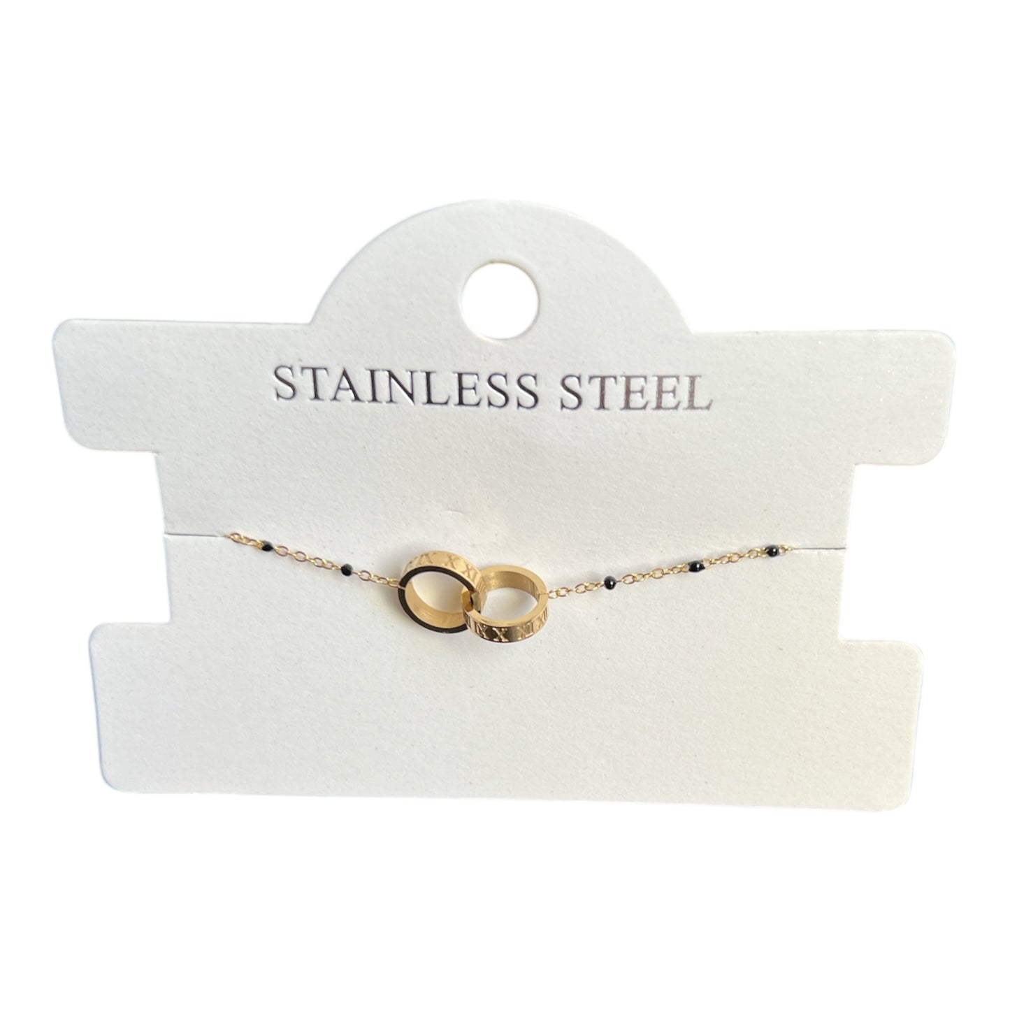 BRACELET ACIER INOXYDABLE DORÉ RÉGLABLE SOLEIL