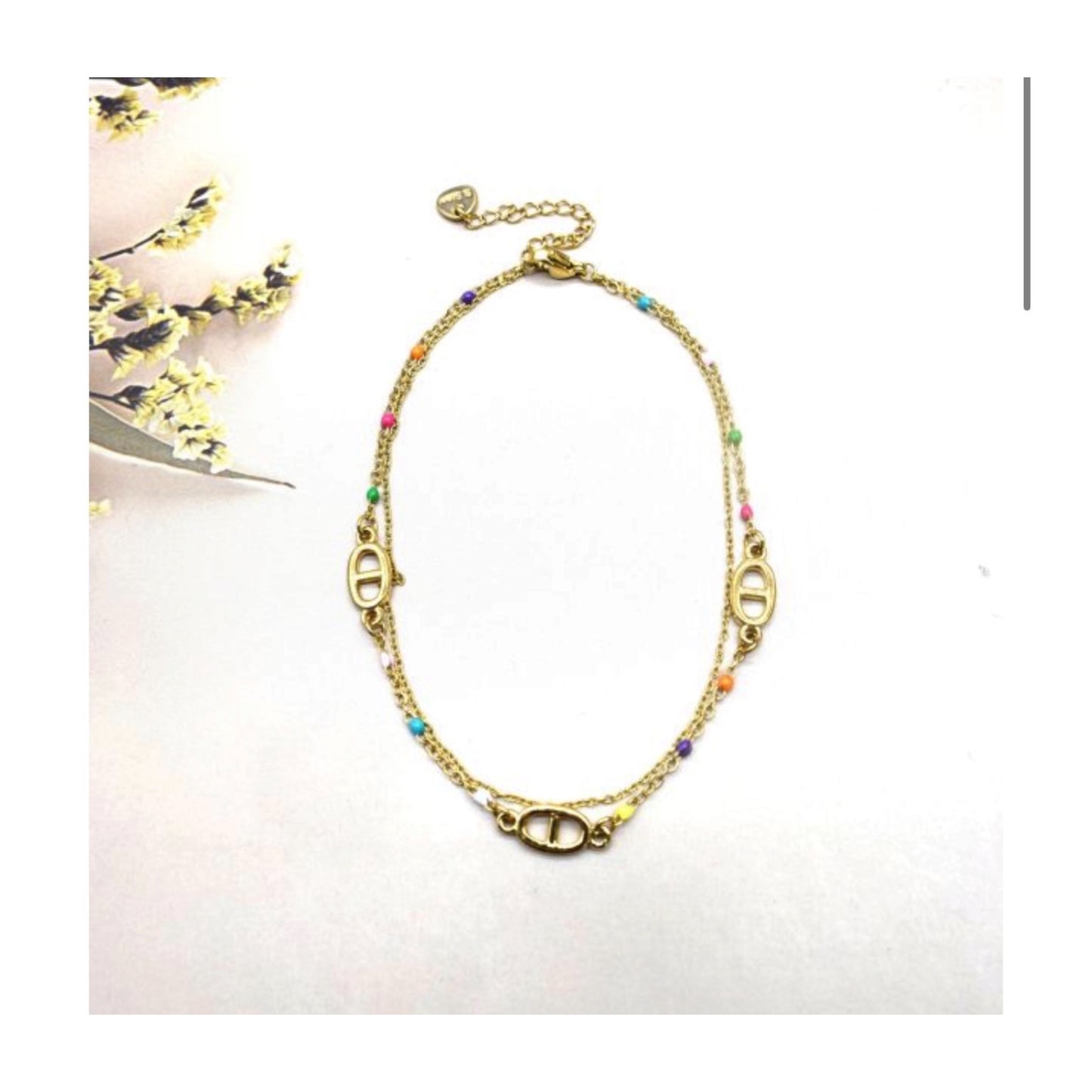 CHAÎNE DE CHEVILLE MULTICOLOR