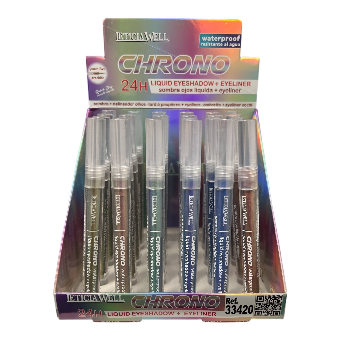 FARD A PAUPIÈRES ET EYE~LINER LIQUIDE CHRONO 24H WATERPROOF