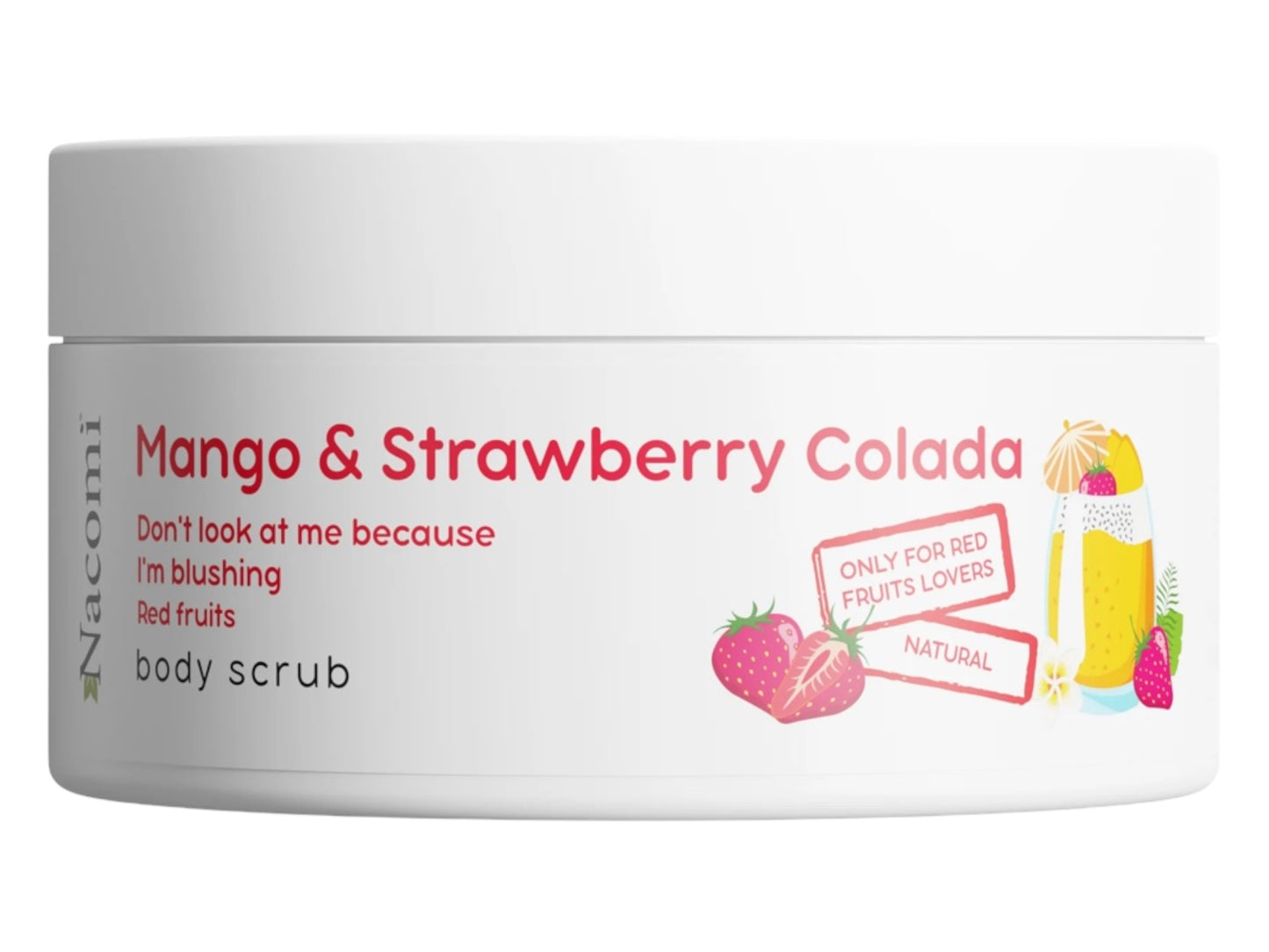 GOMMAGE CORPOREL À LA MANGUE ET FRAISE NACOMI