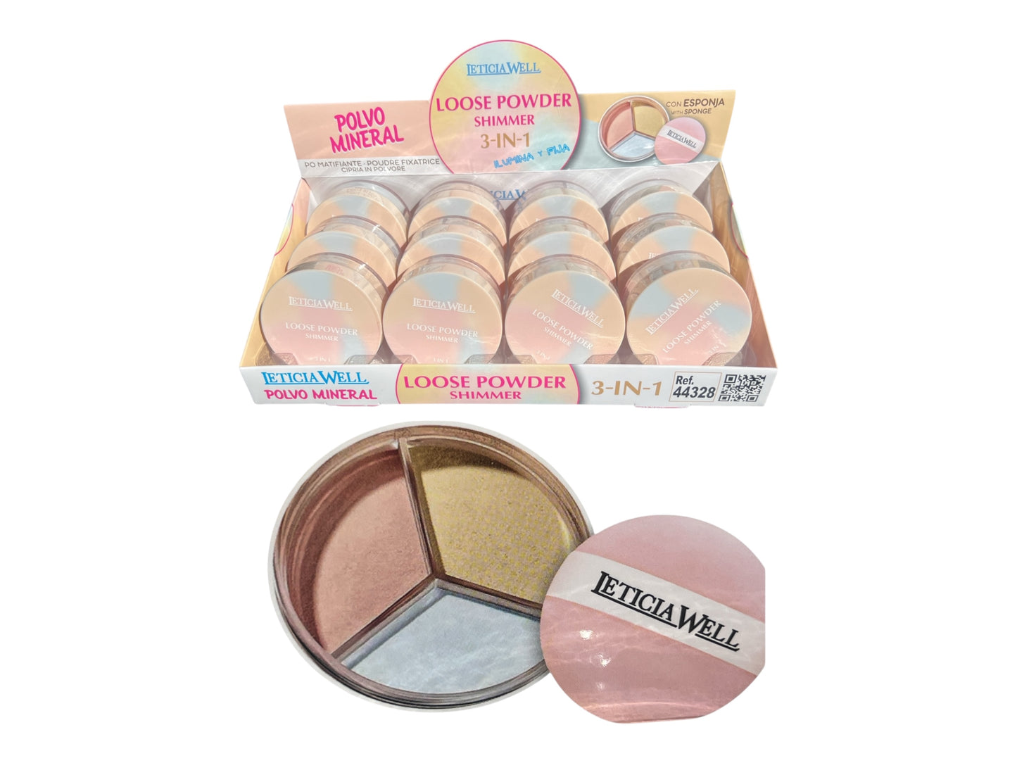 POUDRE MINÉRAL SHIMMER 3EN1 ÉPONGE INCLUSE
