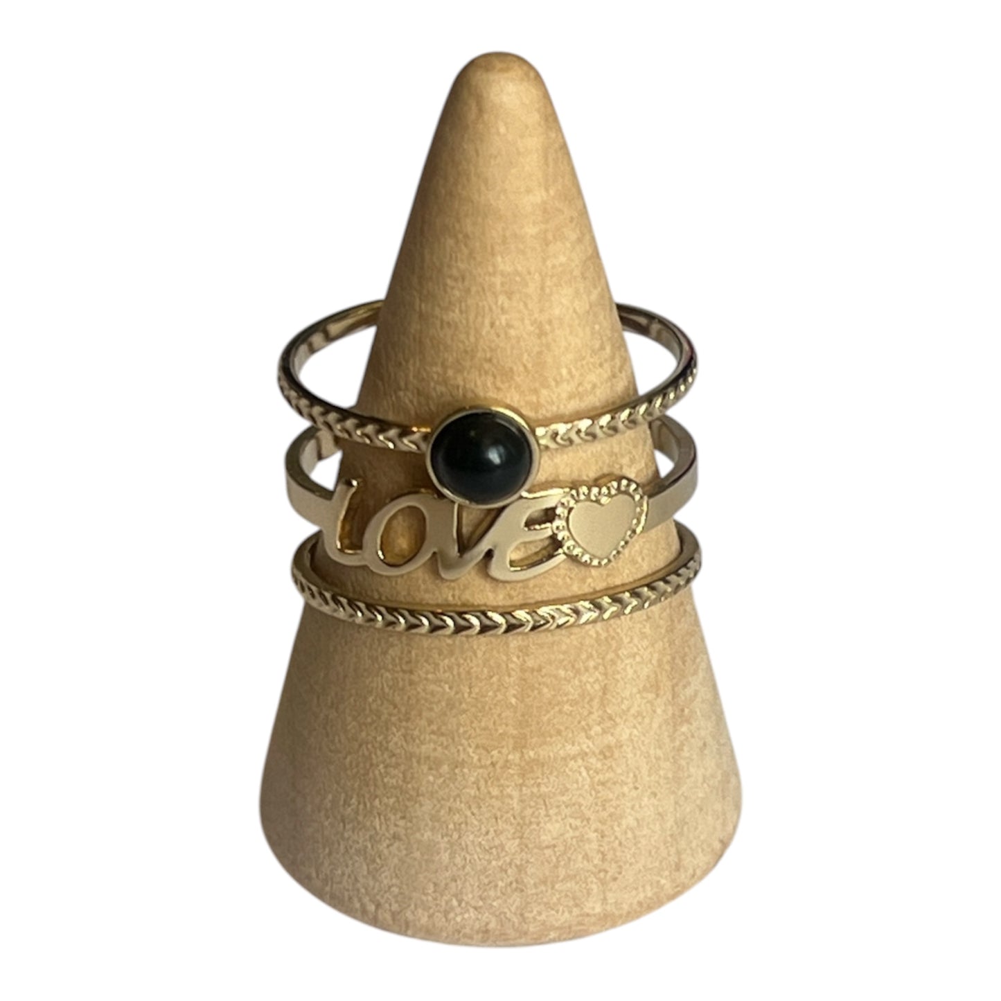 BAGUE LOVE DORÉ
