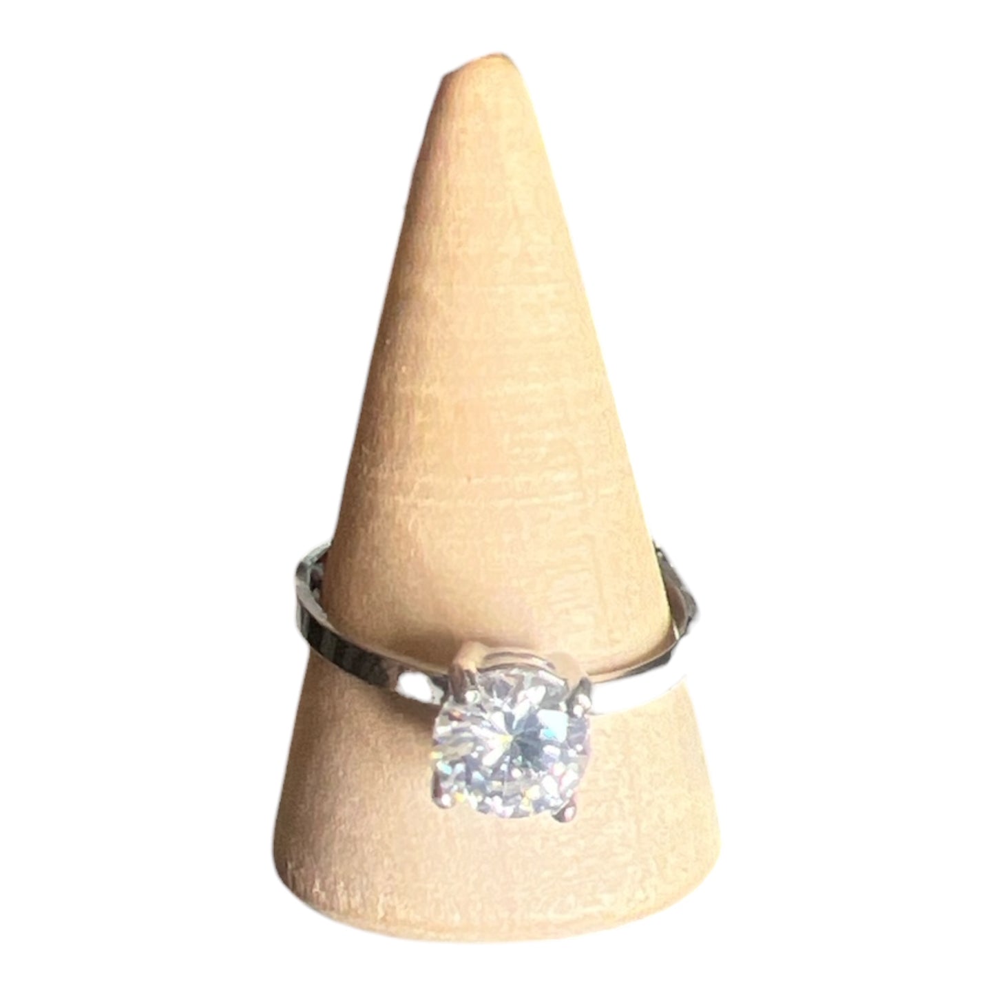 BAGUE DIAMANT ARGENTER