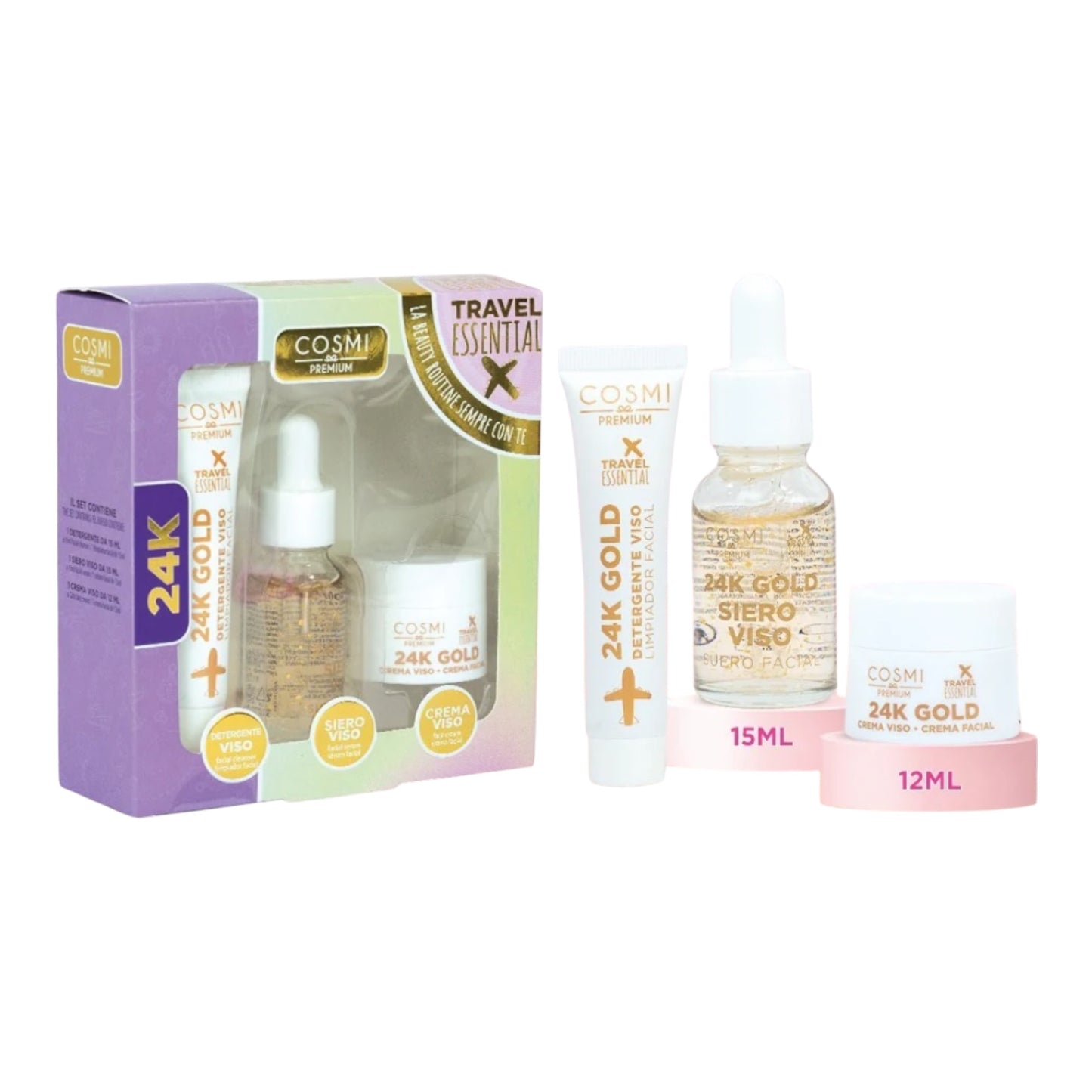 Kit Skin Care gold 24K - Cosmi Milano