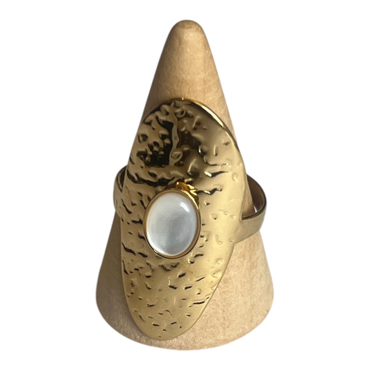 BAGUE OVALE DORÉ