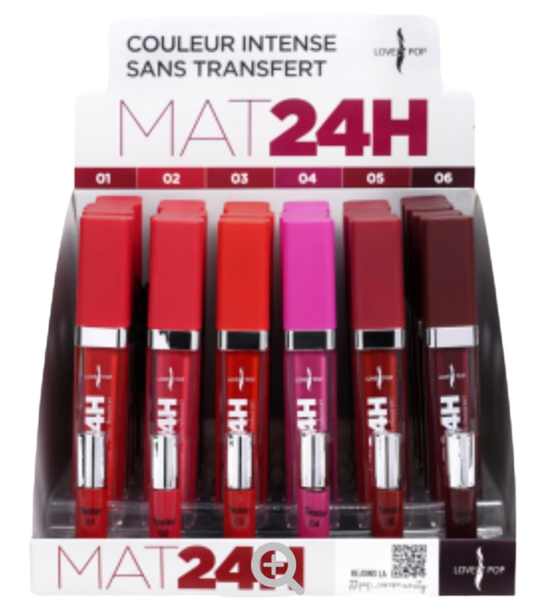 ROUGE À LÈVRES SANS TRANFERT COULEUR INTENSE MATTE 24H