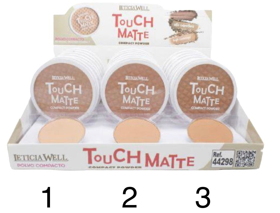 POUDRE COMPACTE TOUCH MATTE LETICIA WELL