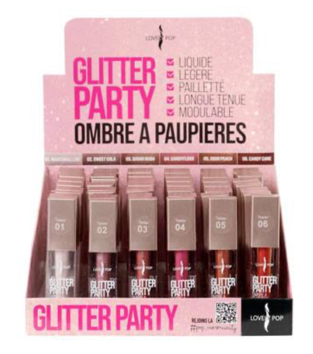 OMBRES A PAUPIERES LIQUIDE GLITTER PARTY MAGENTA LOVELY POP