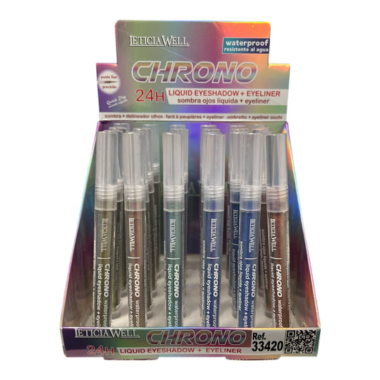 FARD A PAUPIÈRES ET EYE~LINER LIQUIDE CHRONO 24H WATERPROOF