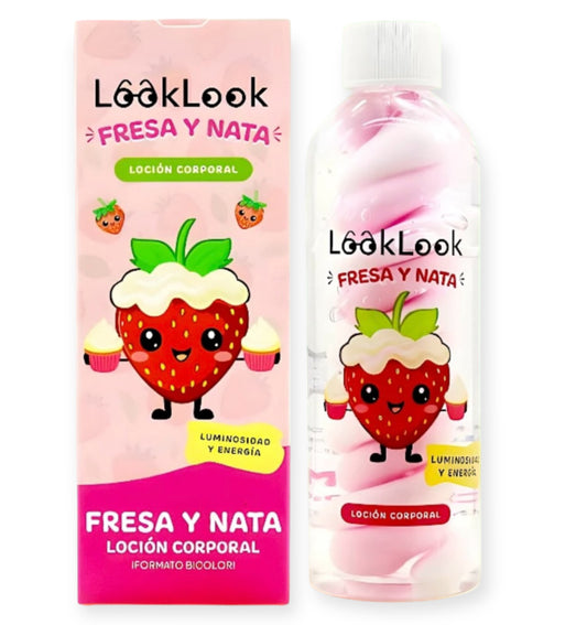 LAIT CORPS FRAISE ET CRÈME LUMINOSITÉ ET ÉNERGIE 200ML