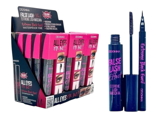 MASCARA & EYE-LINER 2EN1 EFFET FAUX CILS WATERPROOF