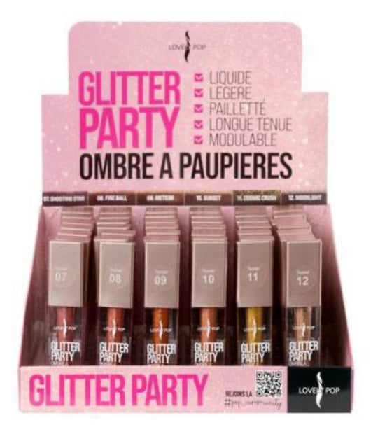 OMBRES A PAUPIERES LIQUIDE GLITTER PARTY CHROME LOVELY POP