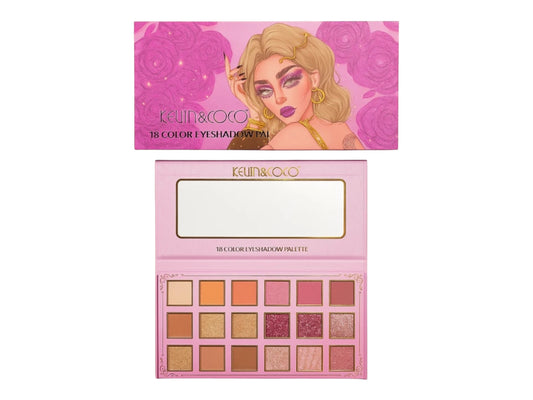 PALETTE D’OMBRES À PAUPIÈRES 18 COULEURS – ROYAL GLAM