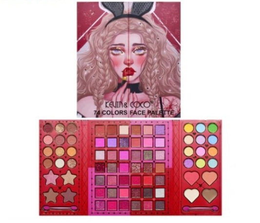 PALETTE MAGIC GLAM 74 COULEURS KEVIN & COCO