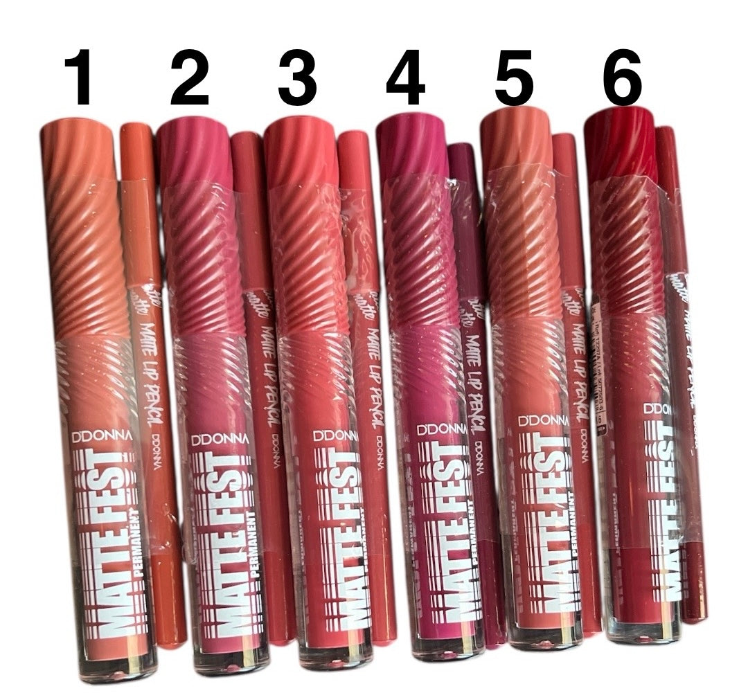 GLOSS & LIP LINER MATTE FEST D'DONNA