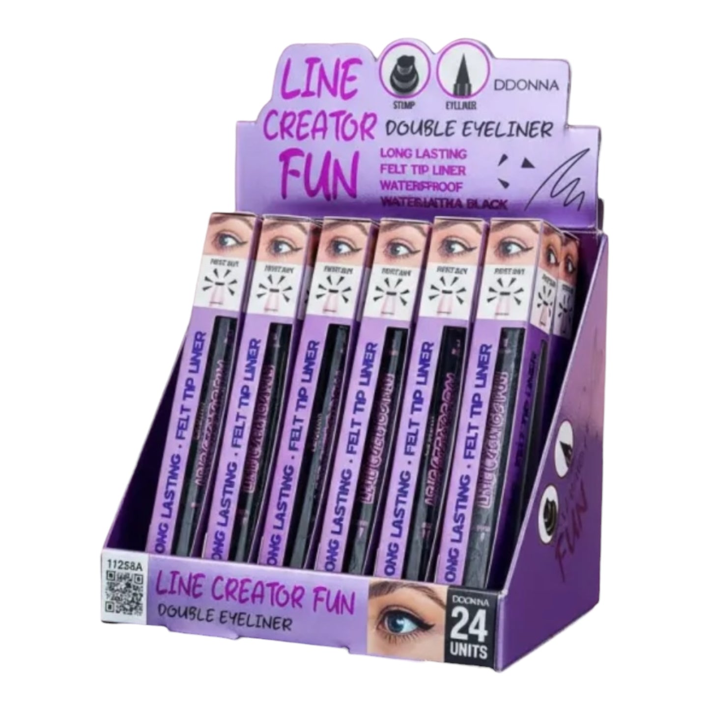 EYE LINER FEUTRE + TAMPON WATERPROOF & LONGUE TENUE - D'DONNA