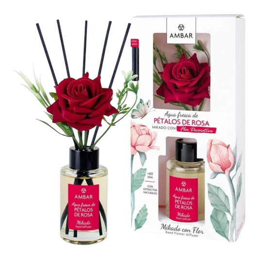 MIKADO EAU FRAÎCHE PÉTALES DE ROSE 75ML - AMBAR