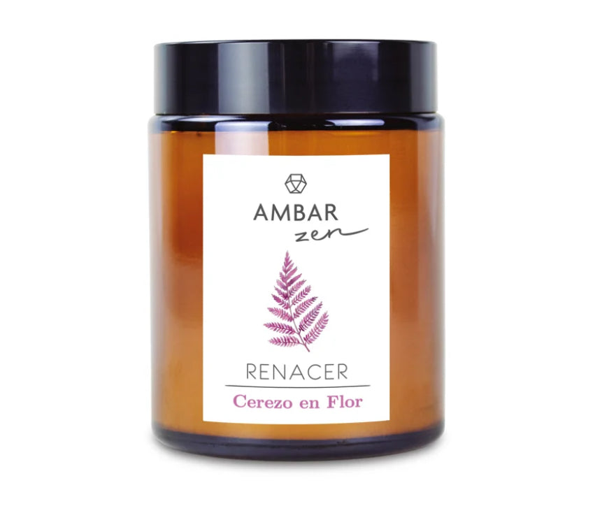 BOUGIE COLLECTION AMBIANCE AMBAR ZEN FLEUR DE CERISIER