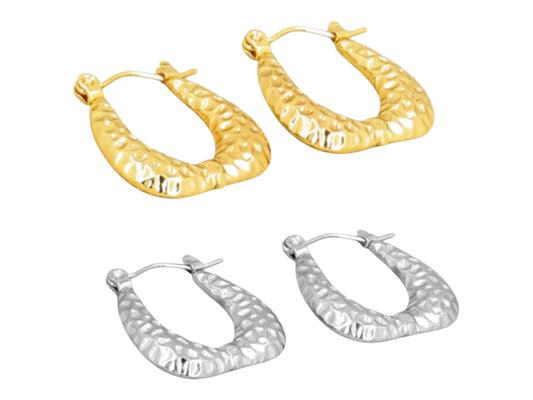 BOUCLES D’OREILLES ACIER INOXYDABLE ETOILE