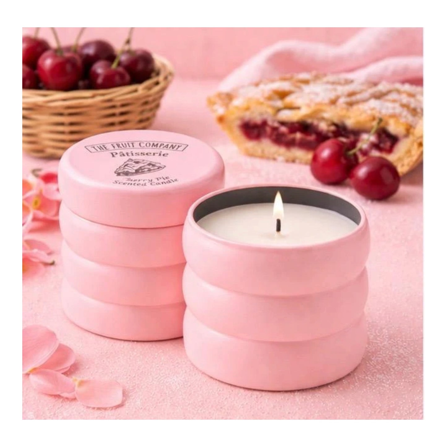 Bougie Parfum Cherry PIe - The Fruit Company