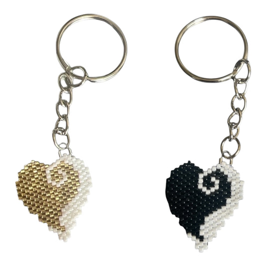 PORTE CLÉ CŒUR DISPO OU EN PRÉCOMMANDE SI CHOIX D’AUTRES COULEURS