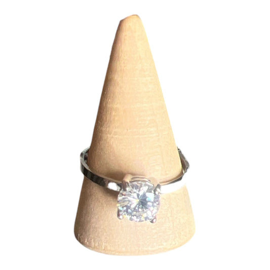 BAGUE DIAMANT ARGENTER