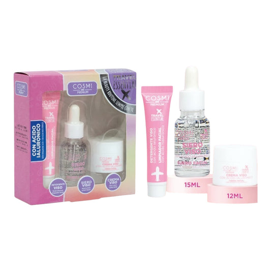 Kit Essentiel de Voyage Skin Care Acide Hyaluronique - Cosmi Milano